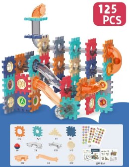 KLOCKI KONSTRUKCYJNE EDUKACYJNE TOR KULOWY ZESTAW DO SKŁADANIA 125 ele