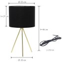 Lampa stołowa tripod Ø25×46cm