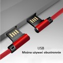 KABEL USB-LIGHTNING KĄTOWY 1 M LB0151 2.1A MOCNY