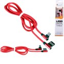 KABEL USB - USB typu C KĄTOWY 1M LB0150 2.1A PVC