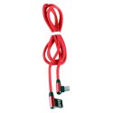 KABEL USB - USB typu C KĄTOWY 1M LB0150 2.1A PVC