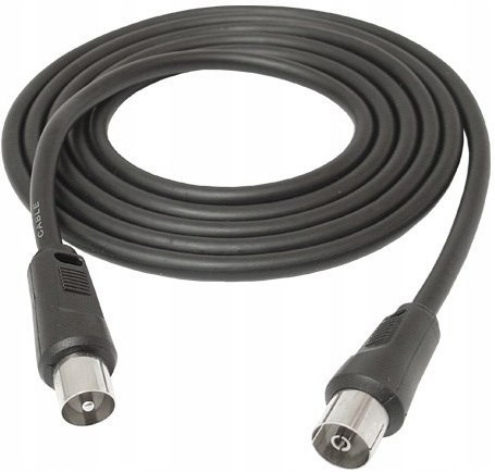 KABEL TV-VIDEO WTYK ANTENOWY 1,5m CZARNY LB0158