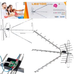 Antena kierunkowa z symetryzatorem LB2100 COMBO LIBOX produkt polski