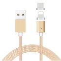 KABEL MAGNETYCZNY 2w1 MICRO USB/LIGHTNING LB0113