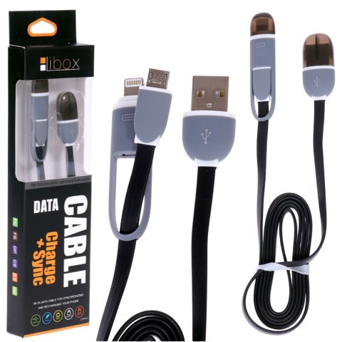 KABEL USB-MICRO USB/iPhone 2A 1m LB0066C TYPU A