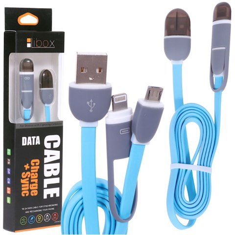 KABEL USB-MICRO USB/iPhone 2A 1m LB0066N TYPU A