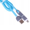 KABEL USB-MICRO USB/iPhone 2A 1m LB0066N TYPU A