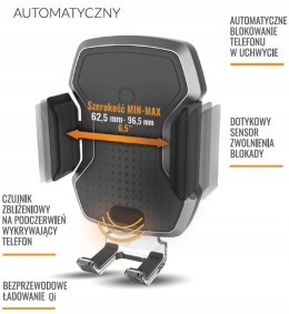UCHWYT NA TELEFON ŁADOWARKA BEZPRZEWODOWA LB0177