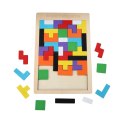 UKŁADANKA DREWNIANA KLOCKI TANGRAM MONTESSORI GRA LOGICZNA PUZZLE NAUKA