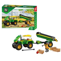 Klocki Blocki MyFarm Traktor z przyczepą