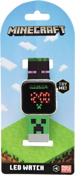 Zegarek LED z kalendarzem Minecraft