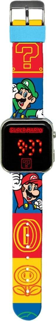 Zegarek LED z kalendarzem Super Mario