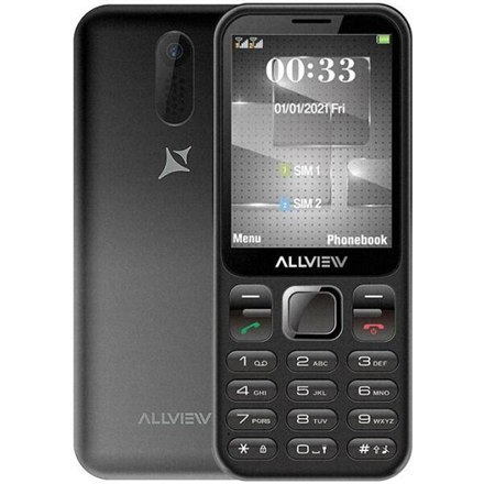 Allview M20 Luna Czarny 2,8 " 240 x 320 pikseli 32 MB Dual SIM micro-SIM i nano-SIM Bluetooth Wbudowany aparat Główny aparat 1,3