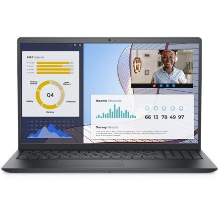 Dell Vostro 15 3530 Czarny 15,6 " WVA FHD z powłoką przeciwodblaskową Intel Core i7-1355U 8 GB DDR4 SSD 512 GB Intel UHD Graphic