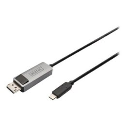 Kabel dwukierunkowego adaptera Digitus DB-300334-020-S Display Port USB-C
