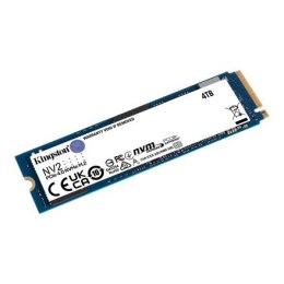 Kingston SSD NV2 4000 GB SSD Format M.2 2280 SSD Interfejs PCIe 4.0 x4 NVMe Prędkość zapisu 2800 MB/s Prędkość odczytu 3500 MB/s