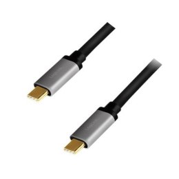 Kabel Logilink USB 3.2 Gen 2, C/M do C/M, 4K/60 Hz, PD, aluminium CUA0107 1 m, USB-C męski, USB-C męski