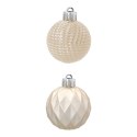 Zestaw 16 Eleganckich Bombek Kamai Christmas Decoration® o Średnicy 4 cm - Kolor Szampański