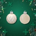 Zestaw 16 Eleganckich Bombek Kamai Christmas Decoration® o Średnicy 4 cm - Kolor Szampański