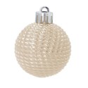 Zestaw 16 Eleganckich Bombek Kamai Christmas Decoration® o Średnicy 4 cm - Kolor Szampański