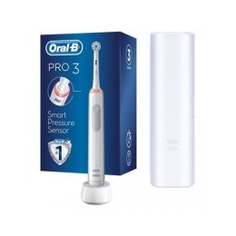 Elektryczna szczoteczka do zębów Oral-B Pro3 3500 Sensitive Clean Możliwość ładowania Dla dorosłych Liczba główek szczoteczki w