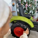 FALK TRAKTOR NA PEDAŁY CLAAS DUŻY Z PRZYCZEPKĄ