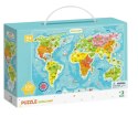 Puzzle Mapa Swiata, 100 el. 300123