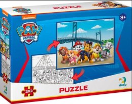 PUZZLE 2w1 PSI PATROL UKŁADANKA I KOLOROWANKA W JEDNYM PAW PATROL ZESTAW