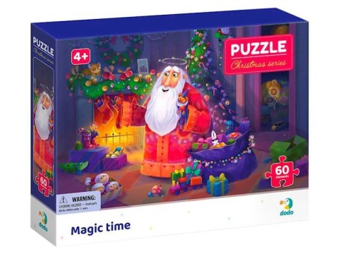 PUZZLE MAGCZNY CZAS 60 ELEMENTÓW KOLOROWA UKŁADANKA DLA NAJMŁODSZYCH