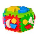 KOSTKA EDUKACYJNA Z KSZTAŁTAMI KOLOROWA 23CM PUZZLE KLOCKI