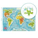 Puzzle Mapa Swiata, 100 el. 300123