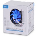 Deepcool "Gammaxx 200T" universal cooler, 2 heatpipes, 120mm PWM fan, Intel Socket LGA115X / 775, 95 W TDP and AMD Socket FMxx/