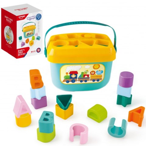 WOOPIE BABY Sorter 2w1 Skrzynka Walizka + Nauka Alfabetu i Kształtów