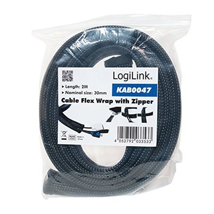 Logilink | Cable wrap | 2 m | Black