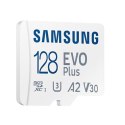 Samsung | MicroSD Card | EVO Plus | 128 GB | microSDXC Memory Card | Flash memory class U3, V30, A2