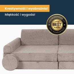 MeowBaby® Sofa dziecięca premium szara