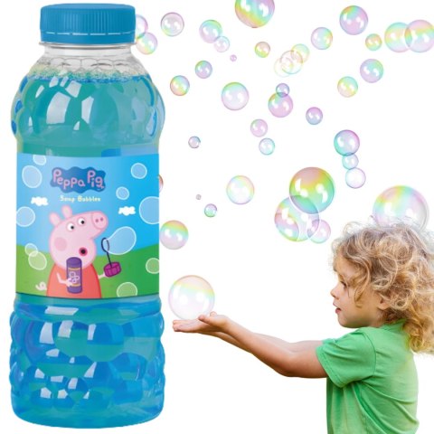 Bańki Mydlane Świnka Peppa Pig Zestaw Do Tworzenia Dla Dzieci 450 ml