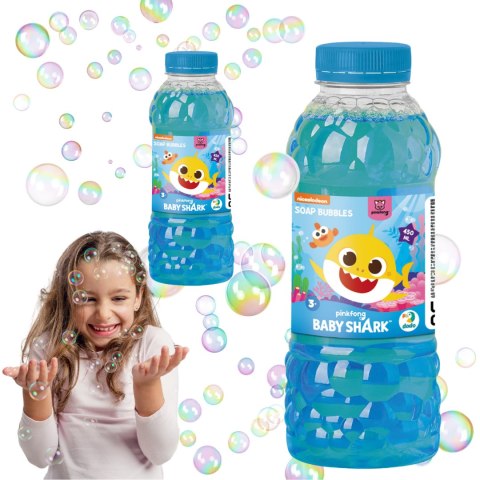 Płyn Na Bańki Mydlane Dla Dzieci „Baby Shark" Butelka Uzupełniająca 450 ml