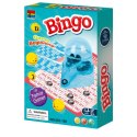 GRA PLANSZOWA BINGO LOTERIA NAUKA MATEMATYKI STOJAK Z BĘBNEM KULKI KARTY