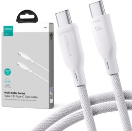 Kabel USB-C / USB-C Joyroom SA34-CC3 100cm 60W 5A PD w oplocie biały