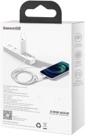 KABEL USB-C -> Lightning / iPhone Baseus Superior CATLYS-A02 1m 20W PD Quick Charging BIAŁY PREMIUM