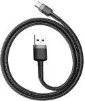 KABEL USB-A -> USB-C Baseus Cafule CATKLF-AG1 50cm 3A QC 3.0 CZARNO-SZARY W NYLONOWYM OPLOCIE