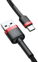 KABEL USB-A -> USB-C Baseus Cafule CATKLF-U91 300cm 2A QC 3.0 CZARNO-CZERWONY W OPLOCIE