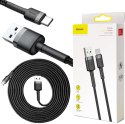 KABEL USB-A -> USB-C Baseus Cafule CATKLF-UG1 300cm 3A QC 3.0 CZARNO-SZARY W NYLONOWYM OPLOCIE