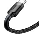 KABEL USB-A -> USB-C Baseus Cafule CATKLF-UG1 300cm 3A QC 3.0 CZARNO-SZARY W NYLONOWYM OPLOCIE