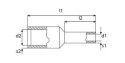 TULEJKA IZOLOWANA 16mm2 DUI-16,0-10NB NIEBIESKI (100szt.)