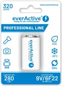 Akumulatorek 6F22 Ni-MH everActive 9V 320mAh Professional Line (1 szt.)