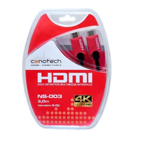 Kabel Hdmi Conotech NS-003 2.0 B 4K 3m