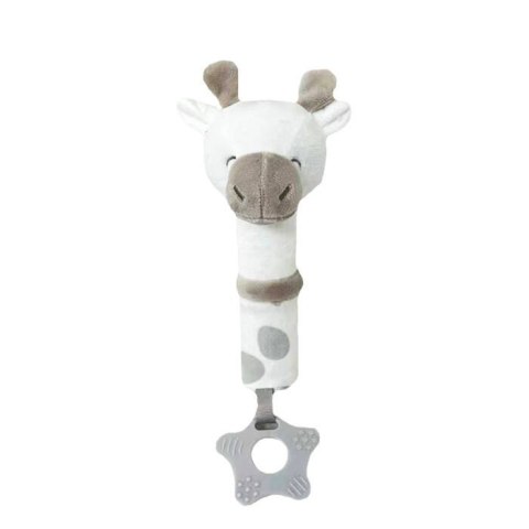 Zabawka Z Dźwiękiem Żyrafka Szaro-Biała 17 Cm Pluszak Dla Najmłodszych