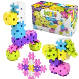 Zestaw Klocków Konstrukcyjnych Basic Pink 50 Elementów Puzzle Instrukcja